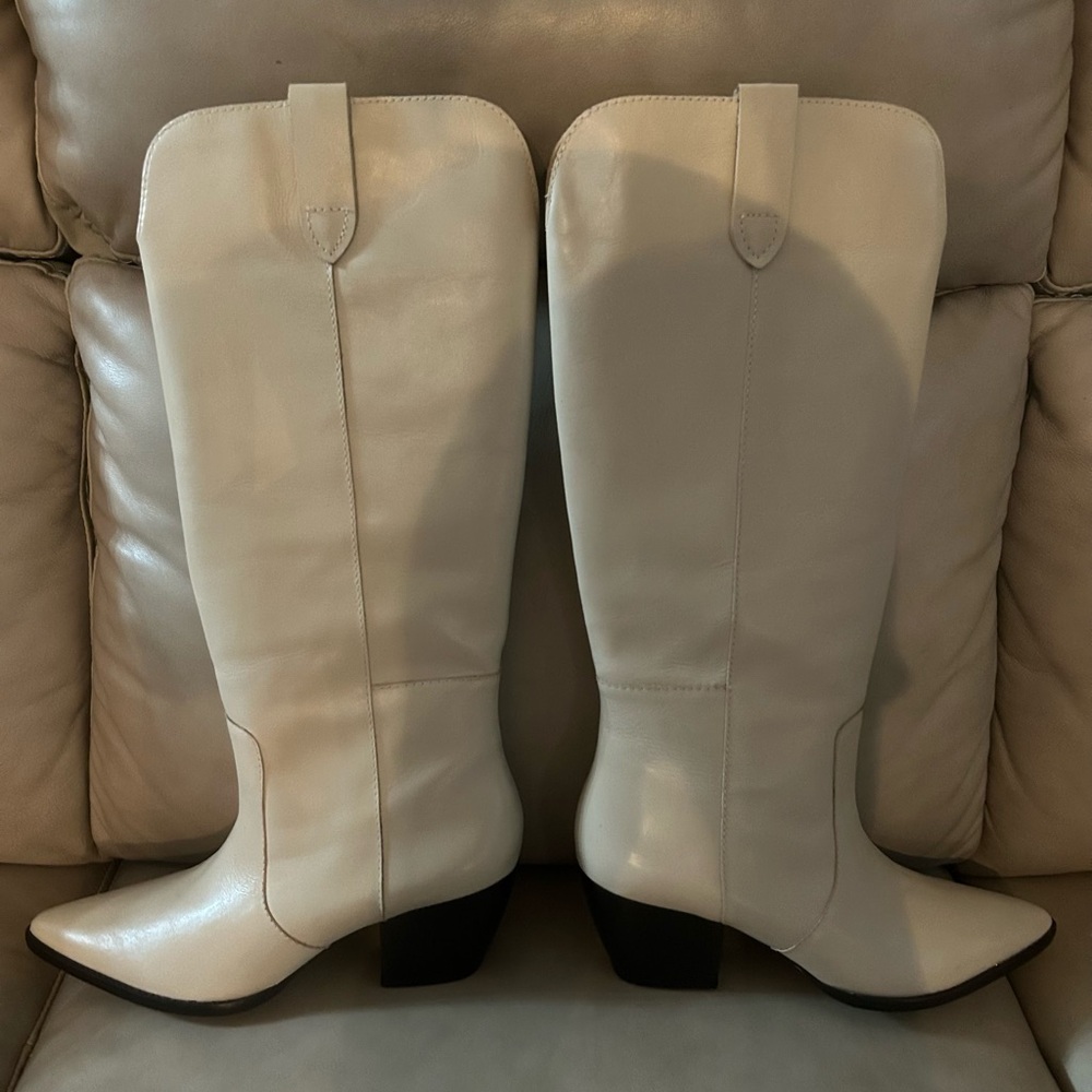 Matisse Ivory Heeled Boots